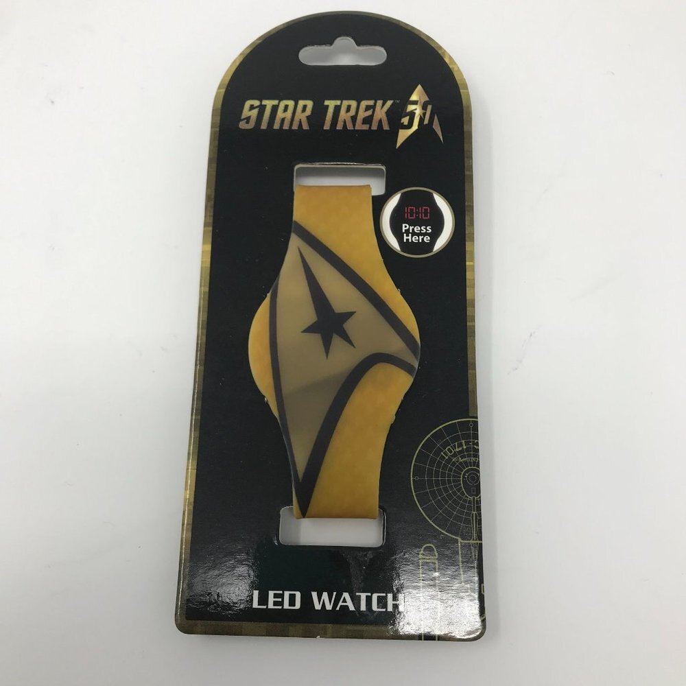 Star Trek Yellow Silicone Digital LED Wristwatch Watch